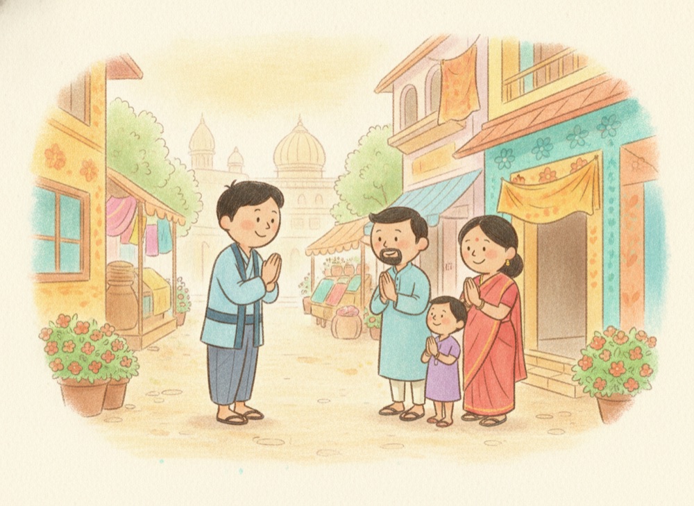 【ヒンディー語】こんにちは! わたしの名前はケンです。|नमस्ते! मेरा नाम केन है।