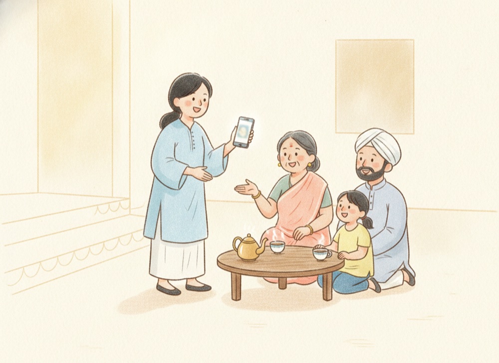 【ヒンディー語】これはわたしの母です。|यह मेरी माँ है।
