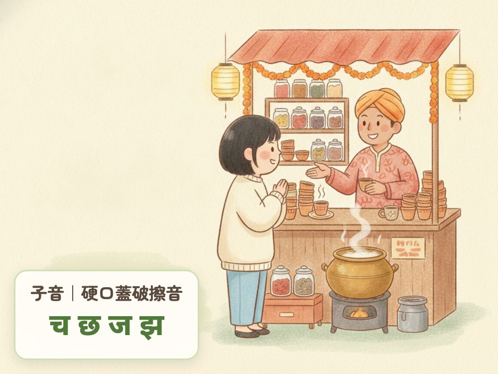【ゼロから始めるヒンディー語③】子音｜硬口蓋破擦音｜発音とデバナガリ文字